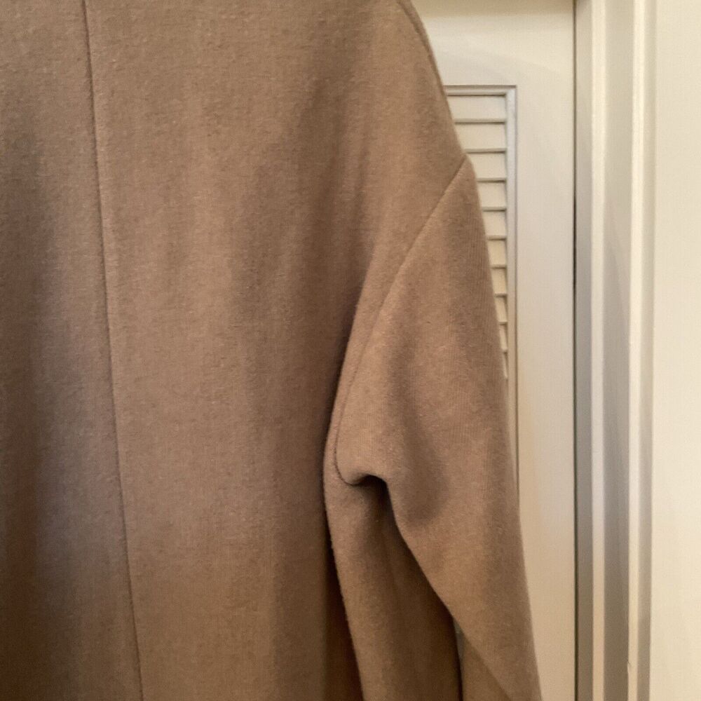 Lauren Ralph Lauren Camel/Tan Open-Front Draped Cape Coat - Picture 11 of 13